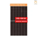 Websol W5500-GTB-MP Series – High-Efficiency 525–550Wp Bifacial Mono PERC Solar Module with Glass-Glass Design