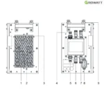 Dyness Stack 100 – Modular High-Voltage Energy Storage System (15.36–76.8 kWh, LiFePO₄, Scalable Up to 921.6 kWh) - Image 2