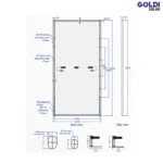 GOLDI GS10-M144-BF – 525–560 Wp High-Efficiency Mono PERC Bifacial Solar Module - Image 2