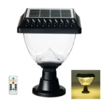Solar Multicolor Compound Wall & Gate Post Light – Waterproof Outdoor Lamp for Home & Garden