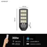 300W Solar Powered Street Light with Automatic Waterproof Sensor – High-Performance Outdoor Lighting for Home & Garden - Image 6