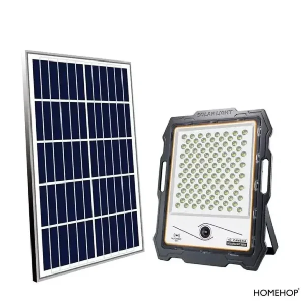 600 W Solar Flood Lamp with Built-in Security Camera & Motion Sensor – All-in-One Outdoor LED Lighting & Surveillance