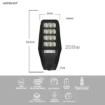 200W Solar LED Street Light – Waterproof Outdoor Lighting with Remote | Home, Garden & Highway Use - Image 8