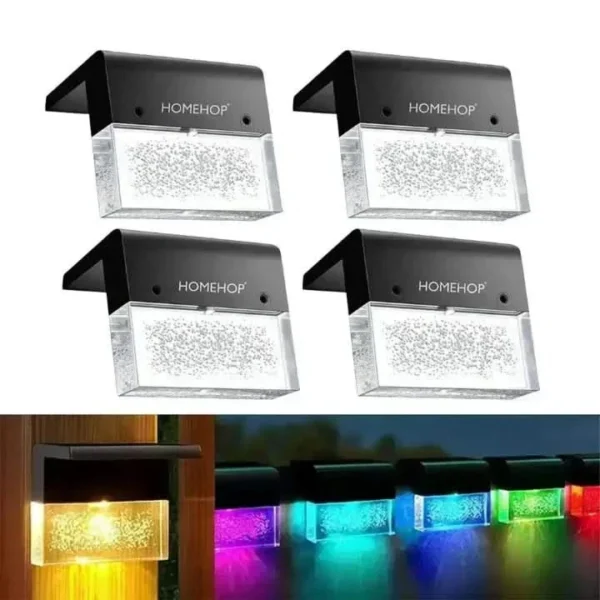 Solar LED Lights Smart Outdoor Decorative Garden Lamp – Waterproof for Home, Fence, Dock