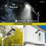 60W Solar LED Street Light – Waterproof Outdoor Lighting with Motion Sensor & Remote Control for Home and Garden - Image 5