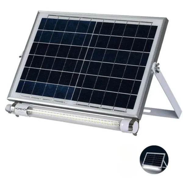 60W Solar LED Tube Light – Waterproof Wall Lamp for Home, Garden & Outdoor (Cool White)