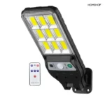 Solar Street Lights Outdoor Waterproof 90COB LED Mini Security Lamp with Remote Control & Motion Sensor for Home