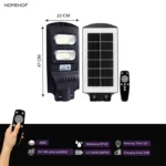 60W Solar LED Street Light – Waterproof Outdoor Lighting with Motion Sensor & Remote Control for Home and Garden - Image 4