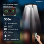 Solar Powered UFO 500W Street Light With Motion Sensor Automatic Waterproof Light For Outdoor Purpose - Image 2