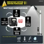 50 W Solar Street Light with Remote & Motion Sensor – Waterproof Outdoor LED Lamp for Home • Village • Garden - Image 2