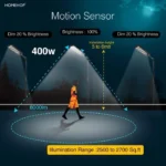 400W Solar LED Street Light – Motion Sensor, Waterproof, with Remote | Outdoor Lighting for Home & Garden - Image 6