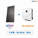 5kW On-Grid Solar Kit – Adani DCR Panels with Sungrow Inverter