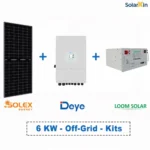 5kW Off-Grid Solar Kit – Panasonic Panels, Deye 3-Phase Inverter, Dyness Tower Lithium Battery - Image 2
