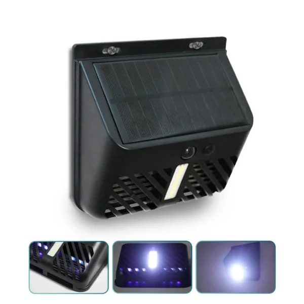 Solar Wall Light with Mosquito Killer – Waterproof Motion Sensor LED Lamp for Outdoor Use