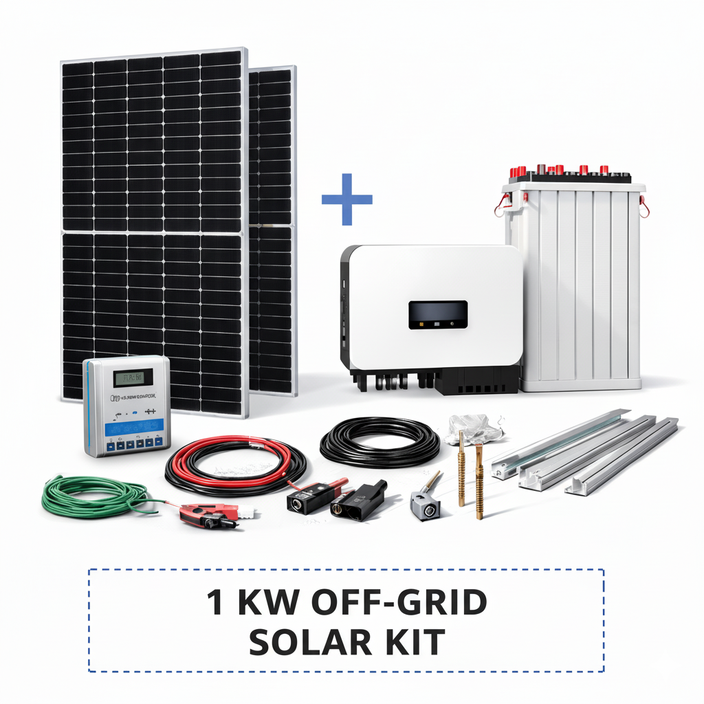 1 kW OFF-Grid Solar Kit 1 kW Off-Grid Solar Kit System