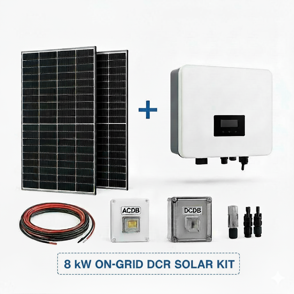 8 kW ON-GRID DCR SOLAR KIT 8 kW On-Grid Solar System