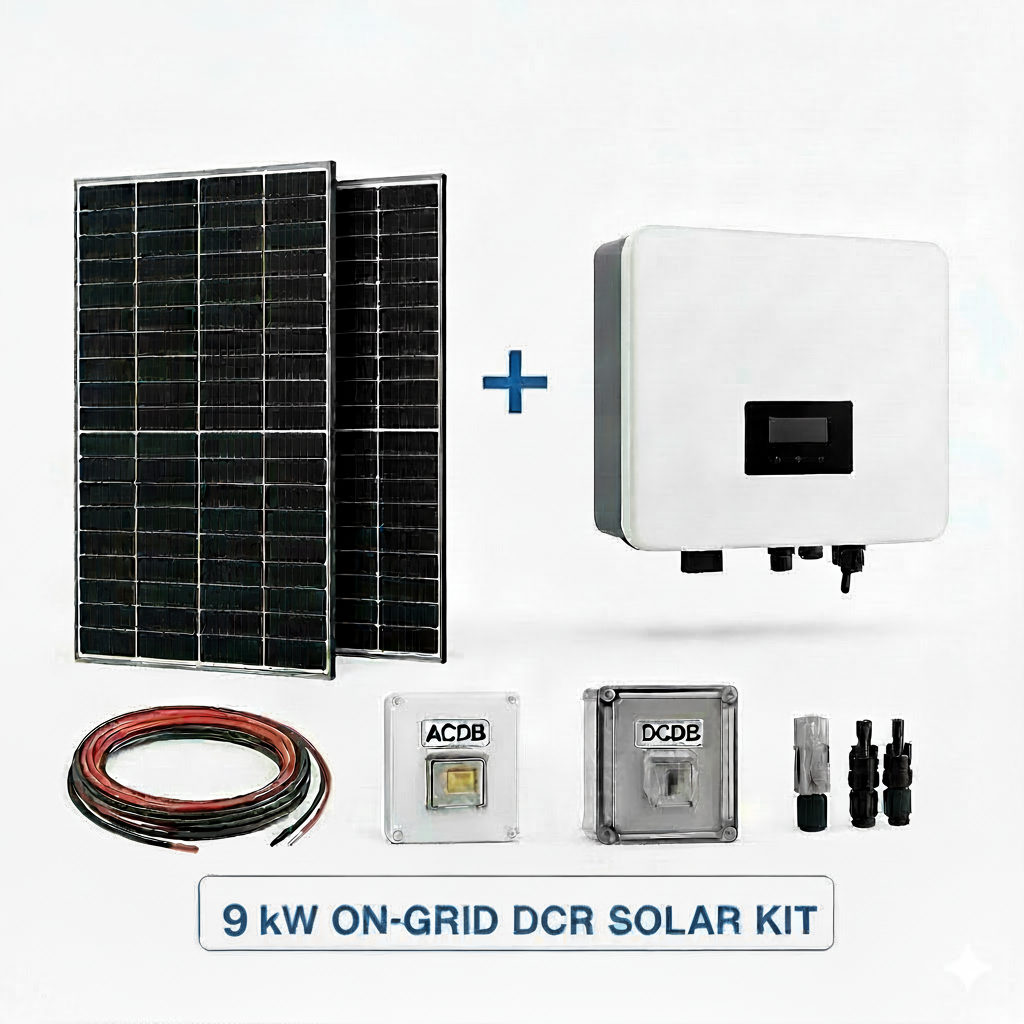 9 kW ON-GRID DCR SOLAR KIT 9 kW On-Grid Solar System
