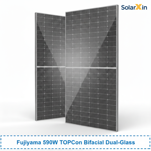 Fujiyama 590W TOPCon Bifacial Dual-Glass Solar Panel