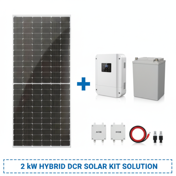 2 kW Hybrid Solar System