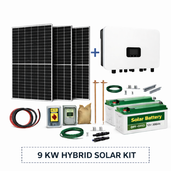 9 kW Hybrid Solar System