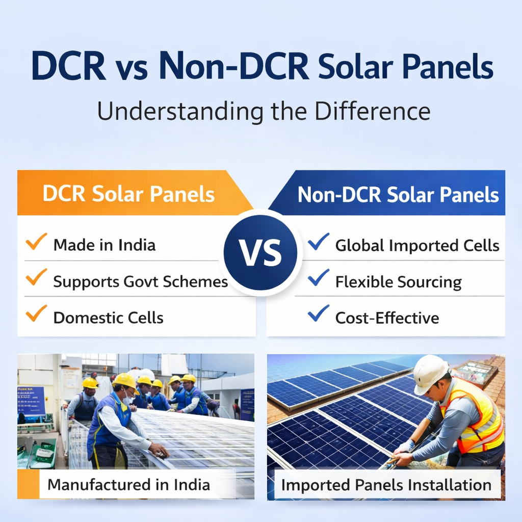 DCR vs Non-DCR solar panels