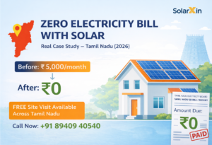 zero electricity bill with solar Tamil Nadu