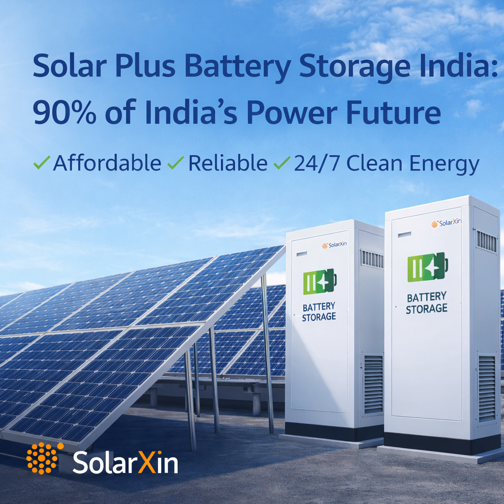 Solar plus battery storage India