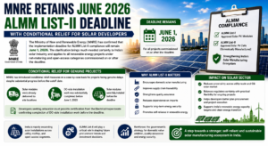 ALMM List-II Deadline - SolarXin