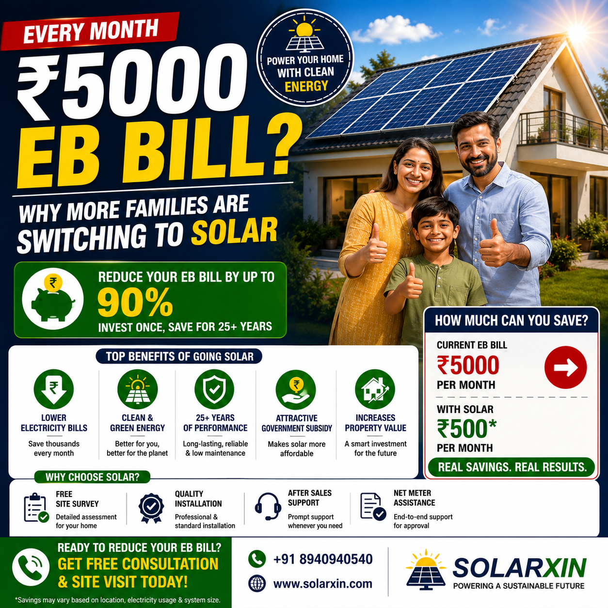 Reduce EB Bill with Solar
